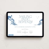 "Sailing" - Online Birthday Invitations in Sapphire by Tennie and Co. - Desktop layout