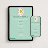 "Around The Sun" - Online Birthday Invitations in Pool by Morgan Kendall - Mobile + desktop layout