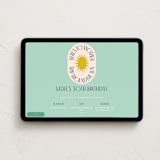 "Around The Sun" - Online Birthday Invitations in Pool by Morgan Kendall - Desktop layout
