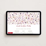 "BellsAndBows" - Online Birthday Invitations in Berry by samovilka - Desktop layout