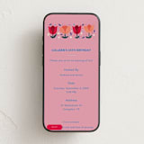 "Red and Orange Floral Birthday" - Online Birthday Invitations in Petal by Diana Branzan - Mobile layout