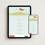 "Par-Tee" - Online Birthday Invitations in Seafoam by Natalie Rae - Mobile + desktop layout