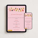 "Charm Party" - Online Birthday Invitations in Sour Cherry by Sam Dubeau - Mobile + desktop layout