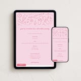 "slumber party" - Online Birthday Invitations in Petal by clearlytangled studio - Mobile + desktop layout