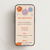 "Disco Fever" - Online Birthday Invitations in Papaya by Vera Lim - Mobile layout