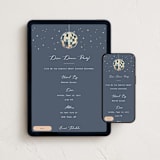 "Disco" - Online Birthday Invitations in Slate by Jennifer Lew - Mobile + desktop layout
