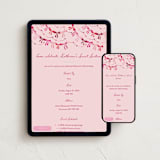 "bow party" - Online Birthday Invitations in Azalea by Vivian Yiwing - Mobile + desktop layout