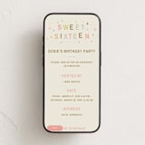 "Sparkle stars and hearts sweet 16" - Online Birthday Invitations in Cream of Wheat by Ani Somi - Mobile layout