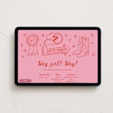 "cowboy club" - Online Birthday Invitations in Cherry by Jennifer Lew - Desktop layout