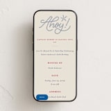"Ahoy" - Online Birthday Invitations in Marina by Claudia Orengo - Mobile layout