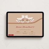 "Groovy Skates" - Online Birthday Invitations in Almond by jomolo - Desktop layout