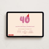 "balloon years" - Online Birthday Invitations in Sandstone by Jennifer Lew - Desktop layout