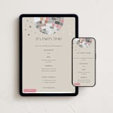 "Disco Ball Birthday" - Online Birthday Invitations in Khaki by Carolyn Hunt - Mobile + desktop layout