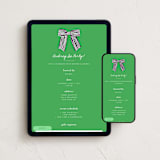 "With a bow" - Online Birthday Invitations in Kelly by mo kelley - Mobile + desktop layout
