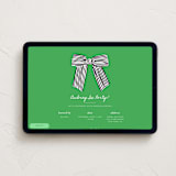 "With a bow" - Online Birthday Invitations in Kelly by mo kelley - Desktop layout