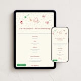 "Confetti & Cheers" - Online Birthday Invitations in Fruitcake by Sarah Rosenthal - Mobile + desktop layout