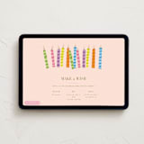 "make a wish" - Online Birthday Invitations in Bubblegum by Elizabeth Bishop - Desktop layout