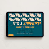 "Shhhhhhhh" - Online Birthday Invitations in Ocean by 2birdstone - Desktop layout