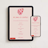 "Surprise birthday" - Online Birthday Invitations in Carnation by Creo Study - Mobile + desktop layout