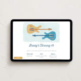 "Rockin guitars" - Online Birthday Invitations in Steel by Anna Black - Desktop layout