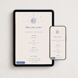"Disco Sparkle" - Online Birthday Invitations in Periwinkle by Robert and Stella - Mobile + desktop layout