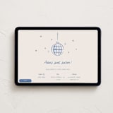 "Disco Sparkle" - Online Birthday Invitations in Periwinkle by Robert and Stella - Desktop layout