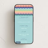 "Color Wave" - Online Birthday Invitations in Teal by Lori Wemple - Mobile layout