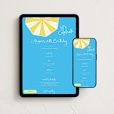 "Umbrella" - Online Birthday Invitations in Sunny by Tamara Hilje - Mobile + desktop layout