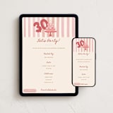 "Trendy Cake" - Online Birthday Invitations in Petal by Teju Reval - Mobile + desktop layout