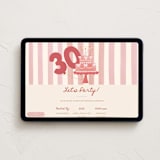 "Trendy Cake" - Online Birthday Invitations in Petal by Teju Reval - Desktop layout
