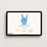 "Rock On!" - Online Birthday Invitations in Bluebird by mo kelley - Desktop layout