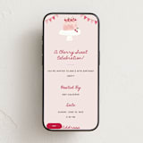 "Cherry Cake" - Online Birthday Invitations in Petal by Teju Reval - Mobile layout