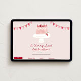 "Cherry Cake" - Online Birthday Invitations in Petal by Teju Reval - Desktop layout