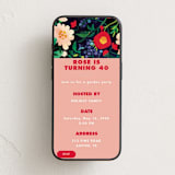 "Flower Garden" - Online Birthday Invitations in Rose by Mojca Dolinar - Mobile layout