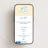 "Citrine" - Online Birthday Invitations in Lemon by Jelena Vuletic - Mobile layout