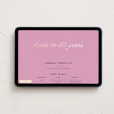 "Cheers Celebration" - Online Birthday Invitations in Lilac by Louise Kay - Desktop layout