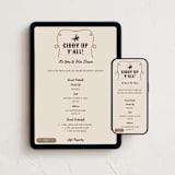 "Giddy up, Y'all!" - Online Birthday Invitations in Chardonnay by Sherley Ferreira - Mobile + desktop layout