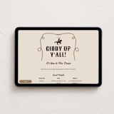 "Giddy up, Y'all!" - Online Birthday Invitations in Chardonnay by Sherley Ferreira - Desktop layout