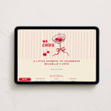 "Mon cherie" - Online Birthday Invitations in Cherry by Creo Study - Desktop layout