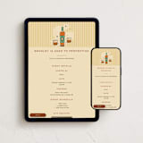 "Perfect Age" - Online Birthday Invitations in Honey by letterfix - Mobile + desktop layout
