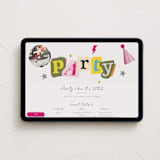"Retro Party" - Online Birthday Invitations in Candy Club by Vera Lim - Desktop layout
