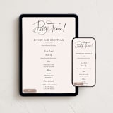 "Simple Script" - Online Birthday Invitations in Champagne by Carrie ONeal - Mobile + desktop layout