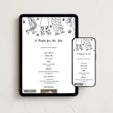 "A Night for the Fits" - Online Birthday Invitations in Cloud by The Fig Studio - Mobile + desktop layout