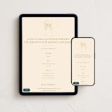 "champagne toast" - Online Anniversary Invitations in Bubbly by Kamala Nahas - Mobile + desktop layout