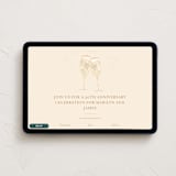 "champagne toast" - Online Anniversary Invitations in Bubbly by Kamala Nahas - Desktop layout
