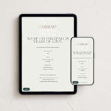 "Hooray!" - Online Anniversary Invitations in Mist by Gina Grittner - Mobile + desktop layout