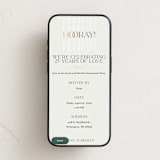"Hooray!" - Online Anniversary Invitations in Mist by Gina Grittner - Mobile layout