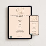 "Couple Goals" - Online Anniversary Invitations in Petal by Alethea and Ruth - Mobile + desktop layout