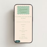 "Scallop" - Online Bachelorette Party Invitations in Seafoam by Morgan Kendall - Mobile layout