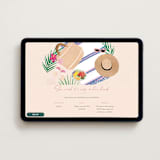 "Beach Please" - Online Bachelorette Party Invitations in Summer by Elly - Desktop layout